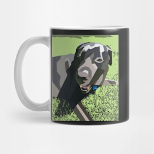 Black Lab Geo Dog Mug